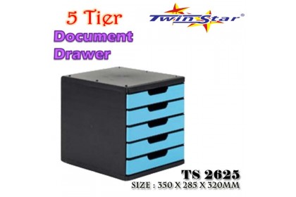 Twin Star Plastic Colour Document Drawer / Document Case Twin Star Plastic Colour Document Drawer / Document Case